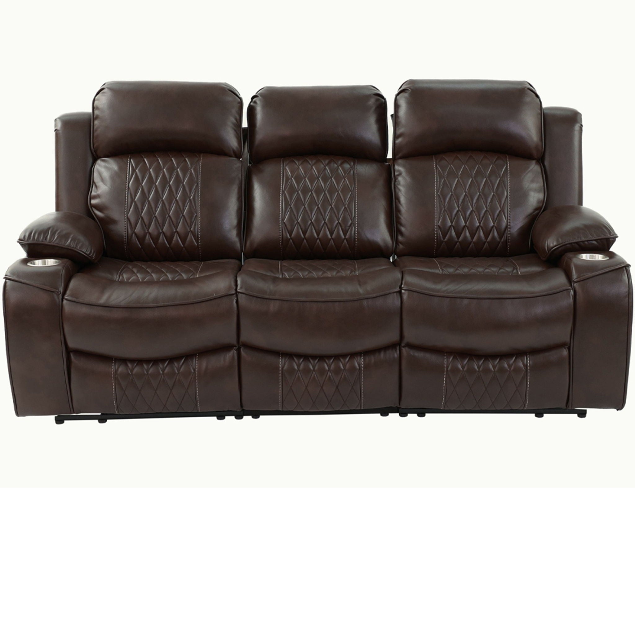 Power Motion Living Room Set With USB Port, Adjustable Headrest, Cup Holder