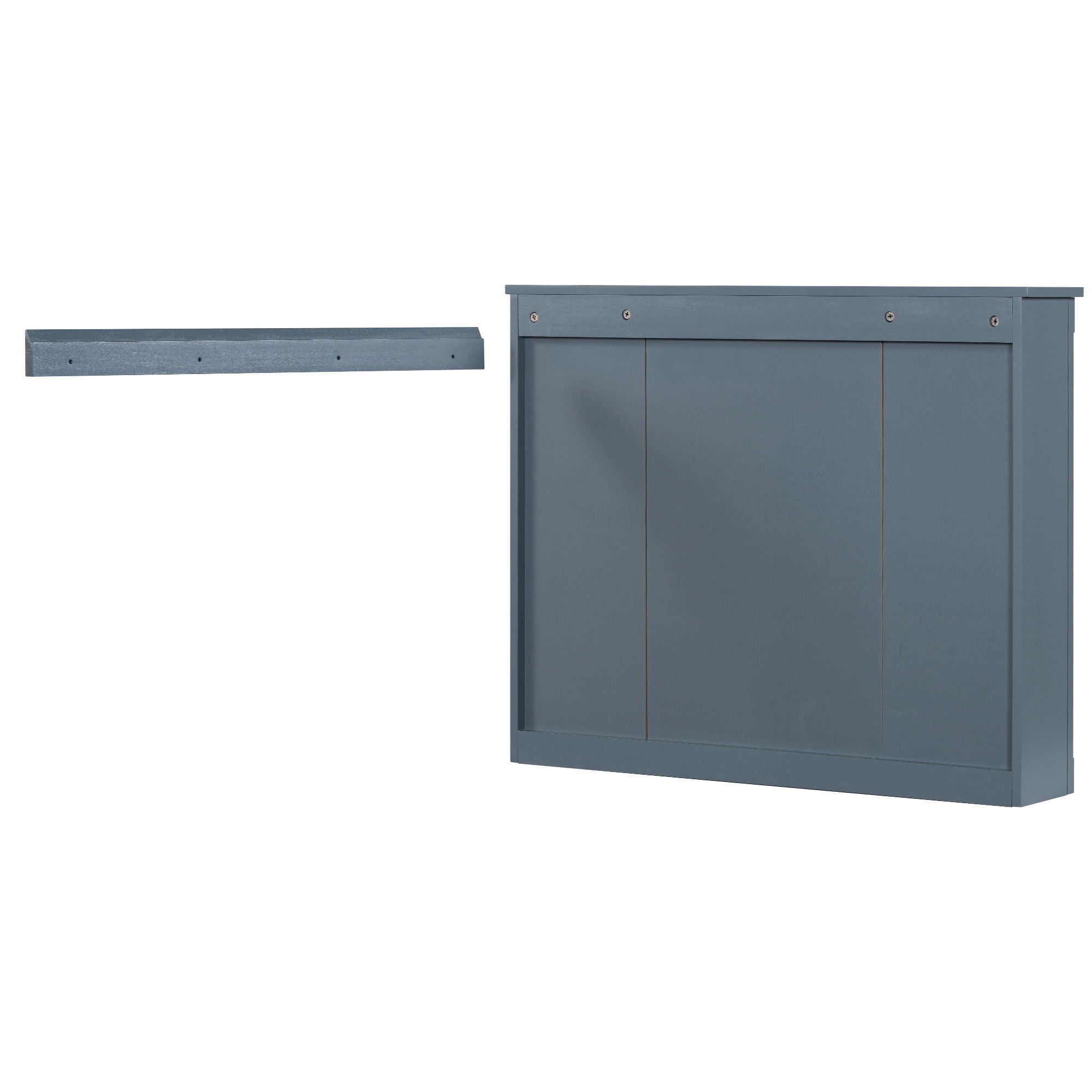 Bathroom Vanity With Top Sink, Mirror Cabinet, 2 Soft Closing Doors & 2 Drawers