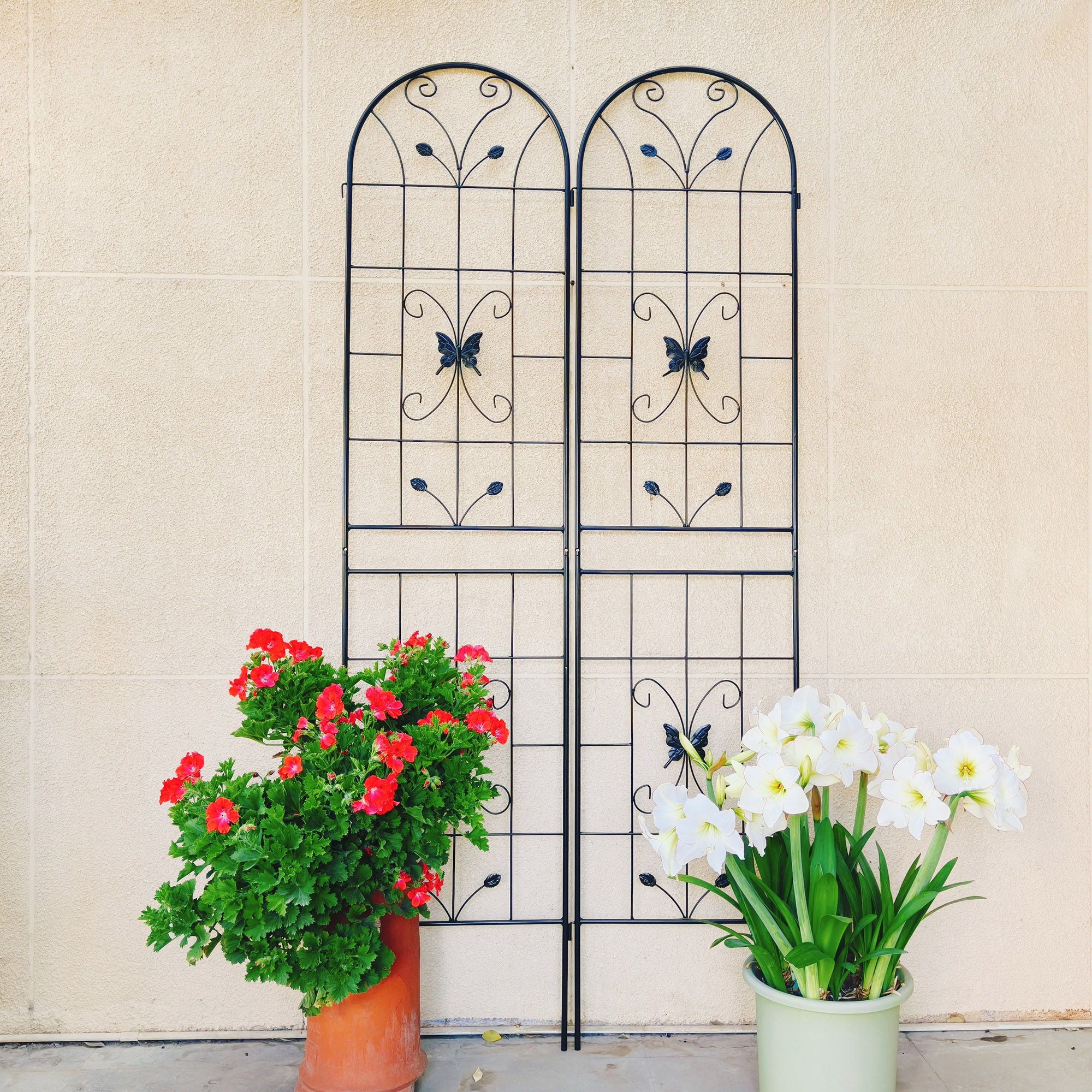 Garden Metal Trellis Rustproof Trellis For Climbing Plants Outdoor Flower Support
