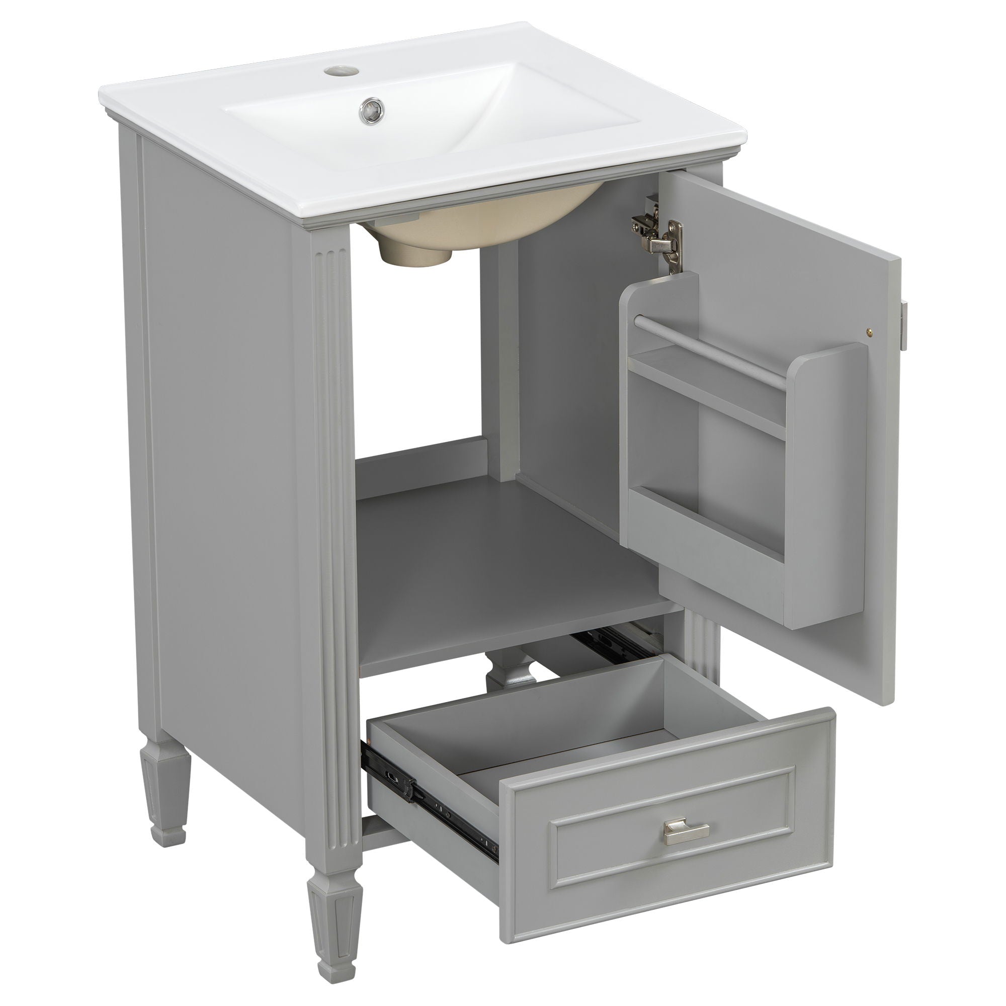 Retro Bathroom Vanity With Sink