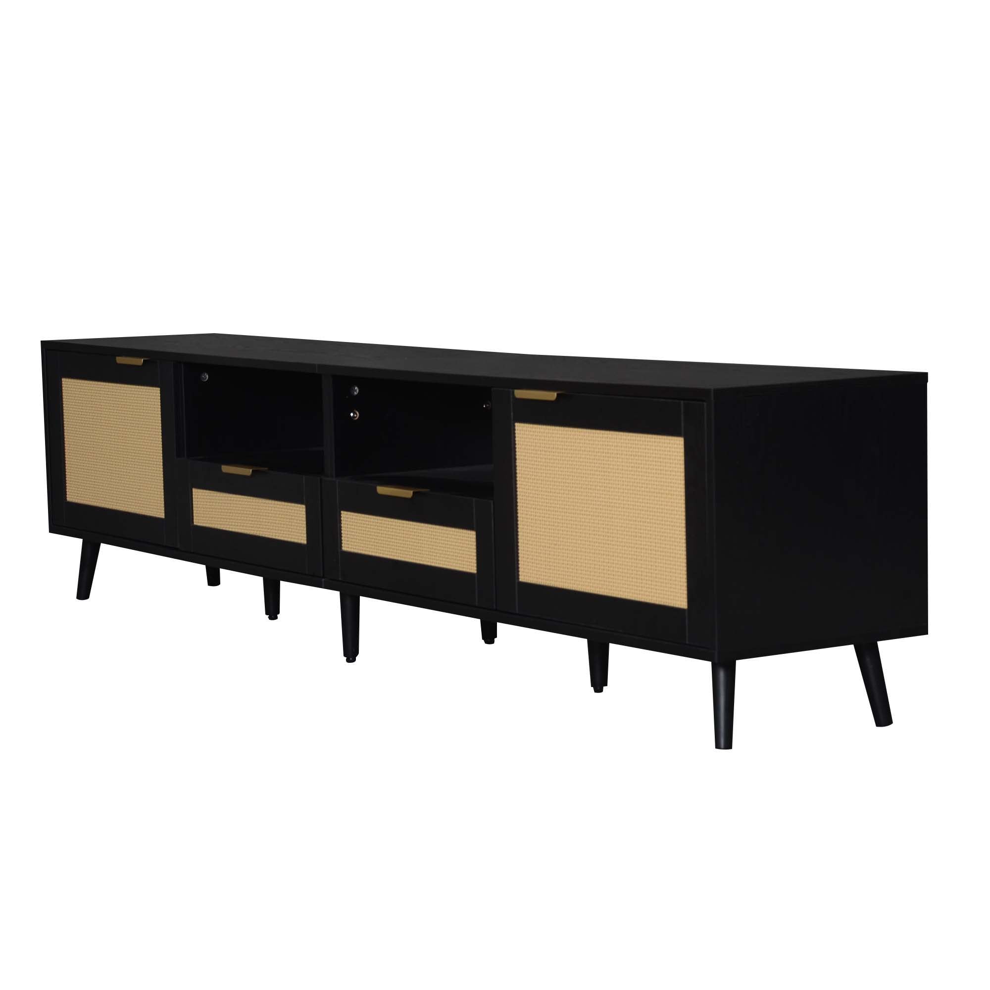 TV Stand, Media Console With Cable Management