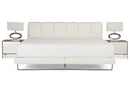 Heather - Modern White Leather Bed