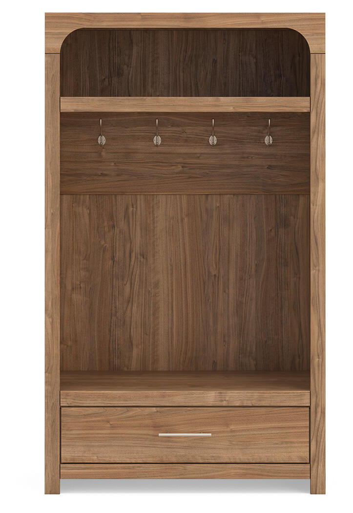Dovander - Hall Tree With Storage Bench - Brown