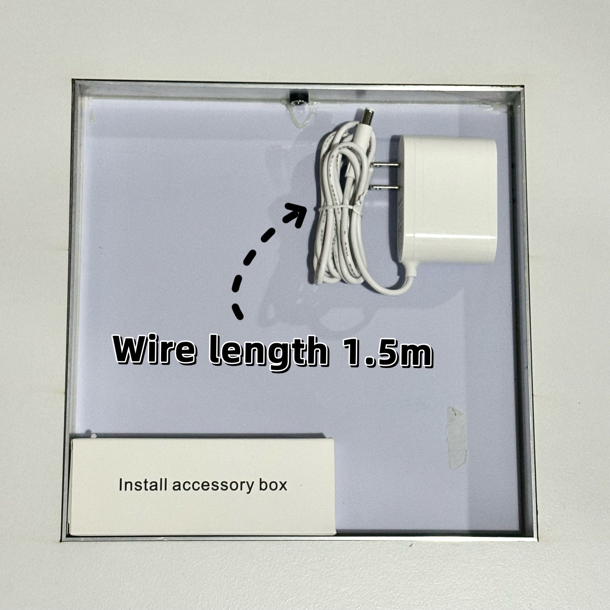 Full-Length Vertical Mirror With LED Light, Dimming Wall Mirror With Frame