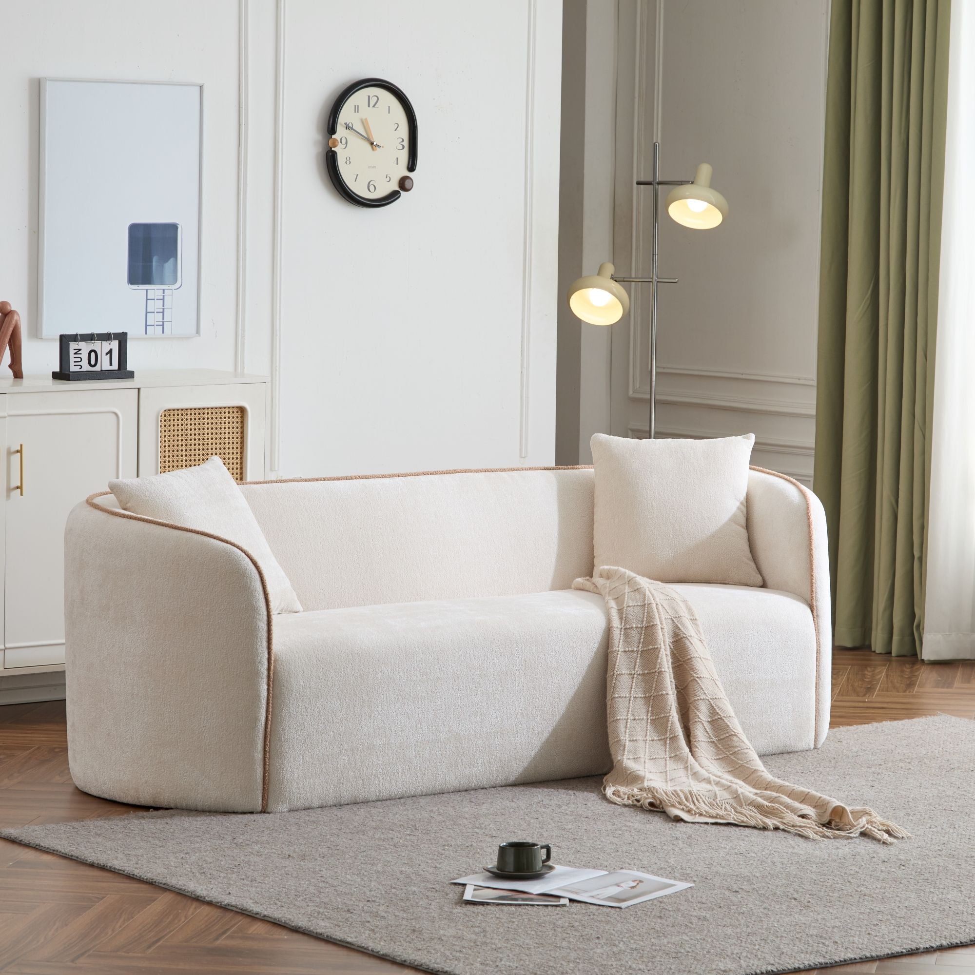 Coral - Curved Sofa, 3 Seater
