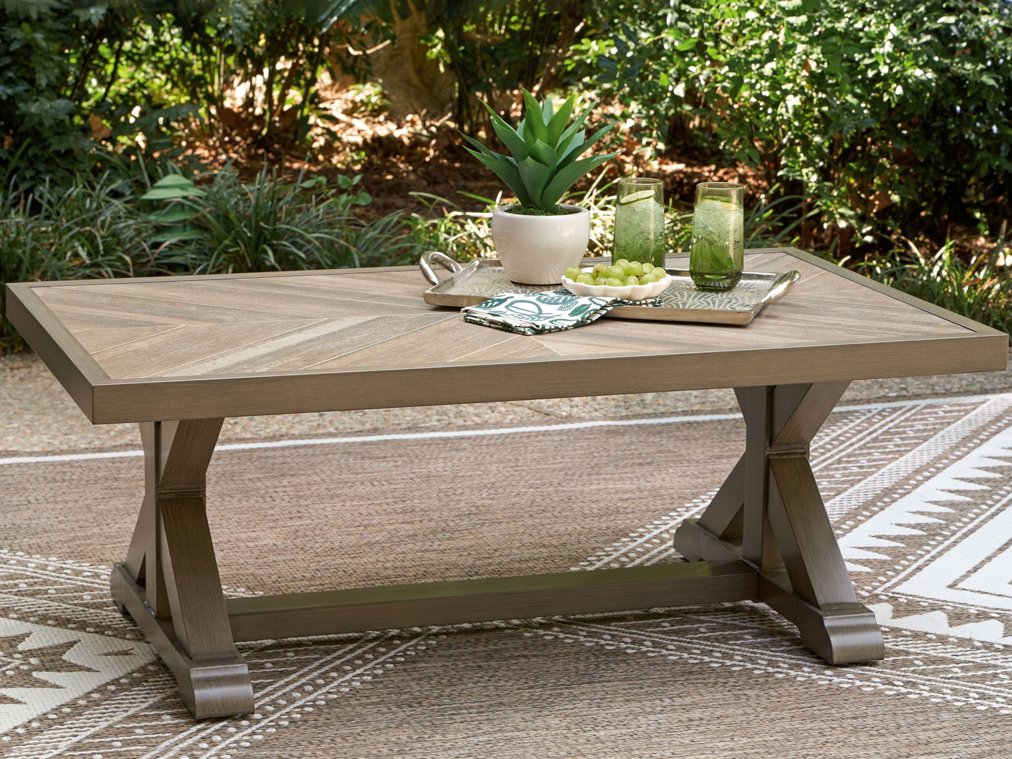 Laguna Heights - Rectangular Cocktail Table - Beige