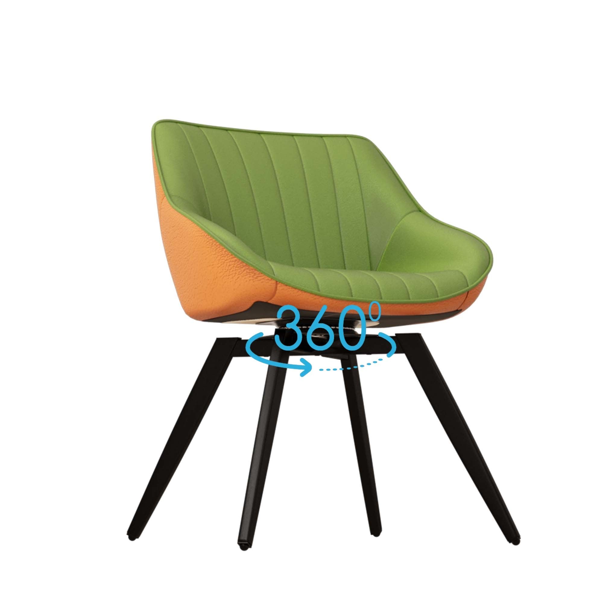 Modern Medieval Kitchen Dining Chair With 360 ° Rotation