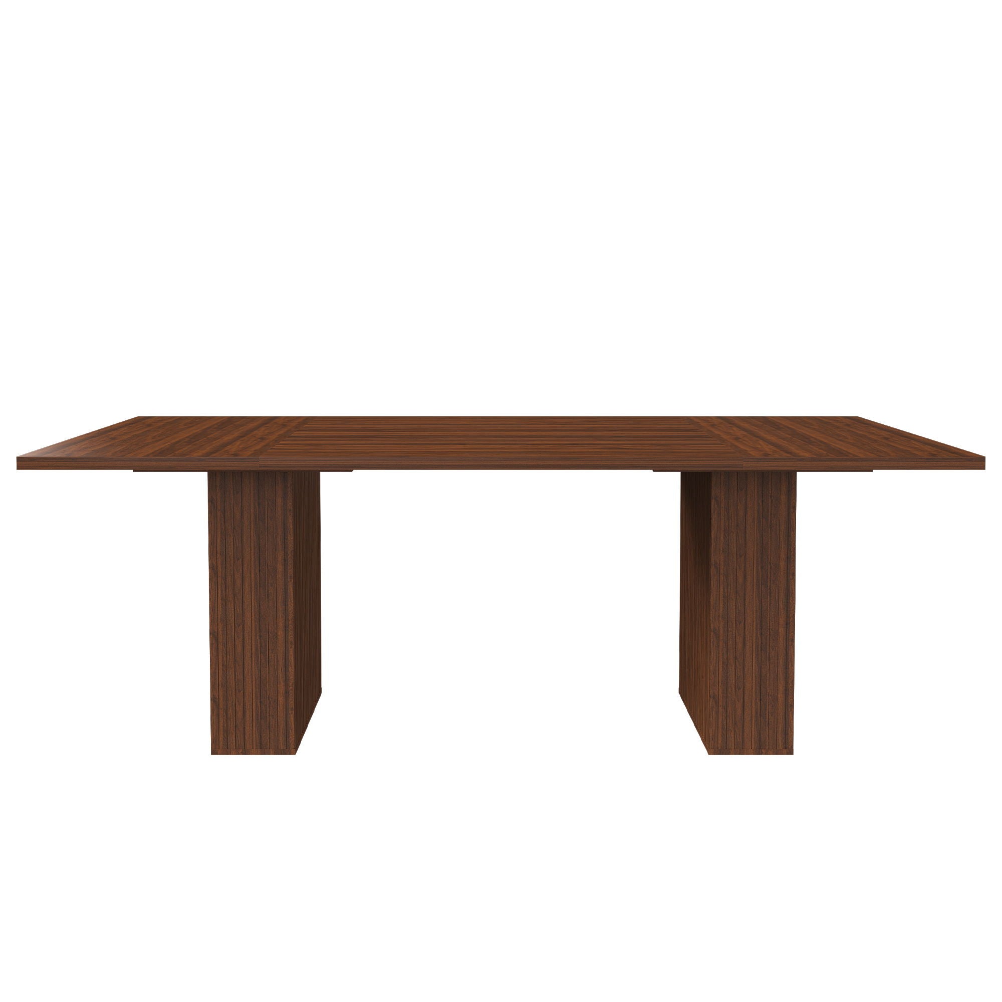 Rectangular Dining Table With Storage Base - Walnut