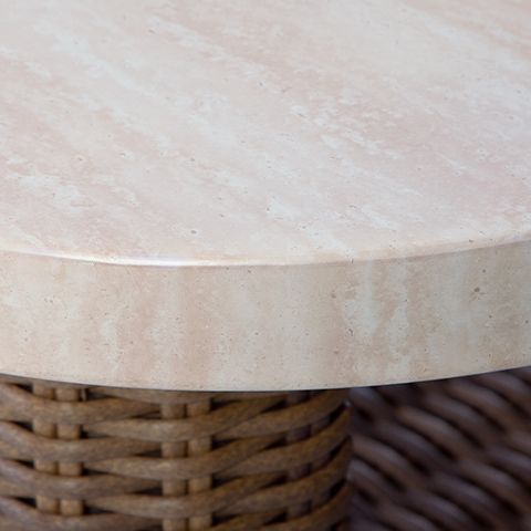 Dolan Creek - Rectangular Cocktail Table - Beige / Brown