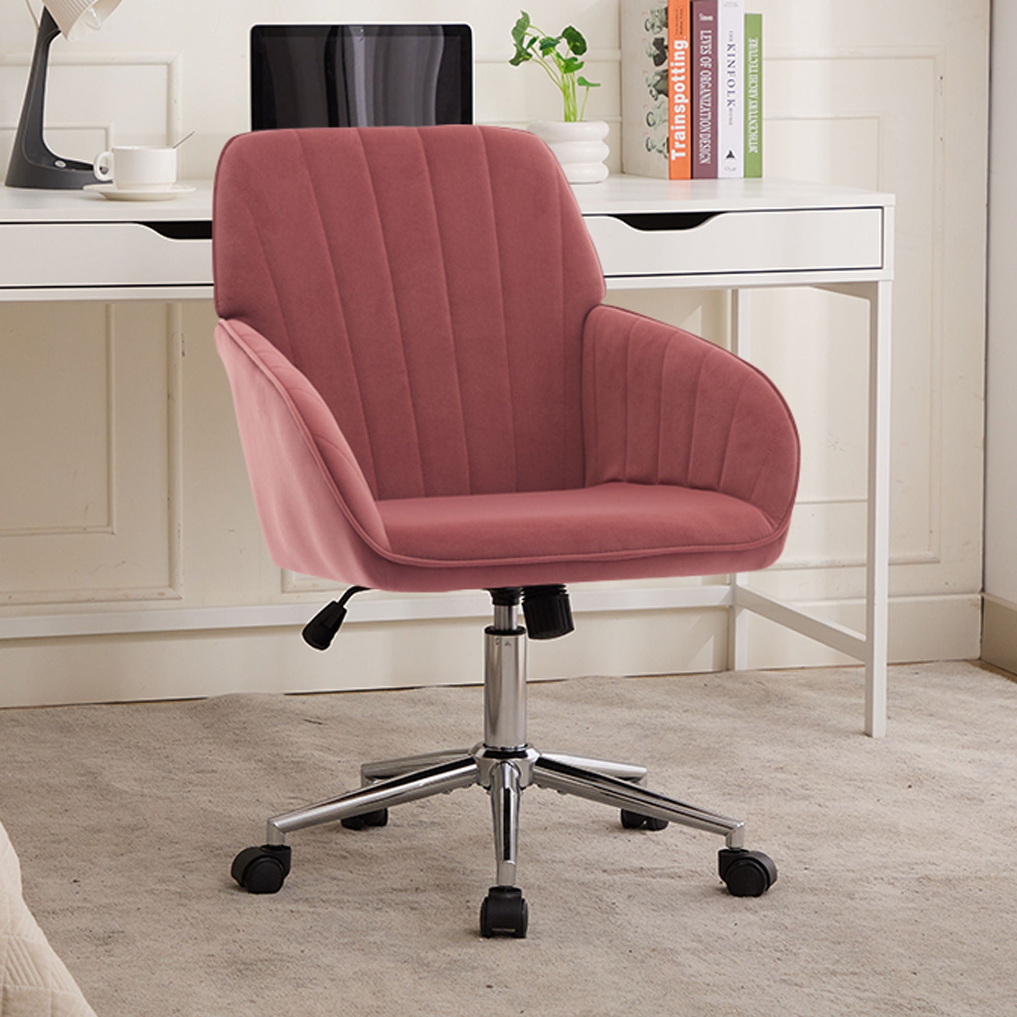 Adjustable Ergonomic Office Chair, Swivel Backrest Seat