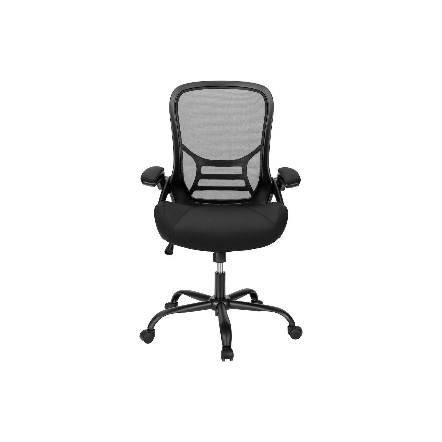 Office Chair With Adjustable Height For Workspaces - Black