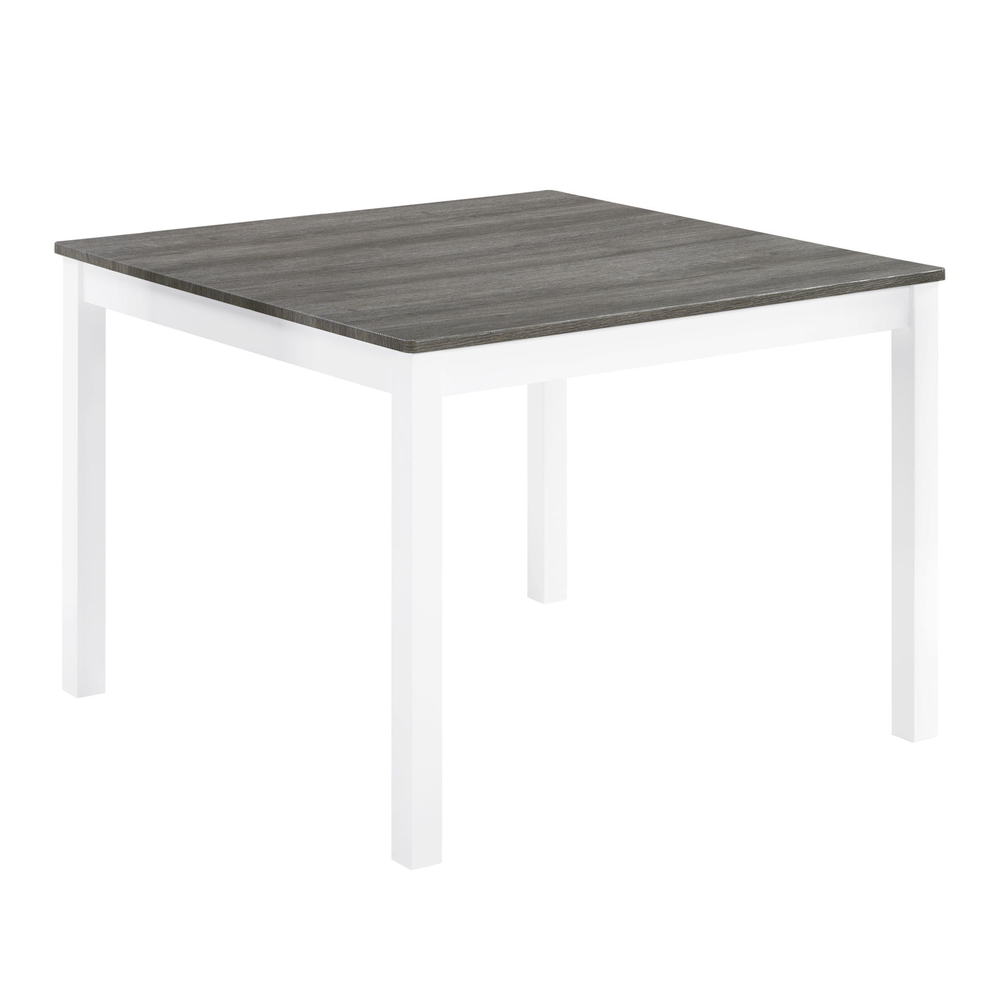 5 Piece Dining Table Set With 4 Chairs For Kitchen - Gray / White