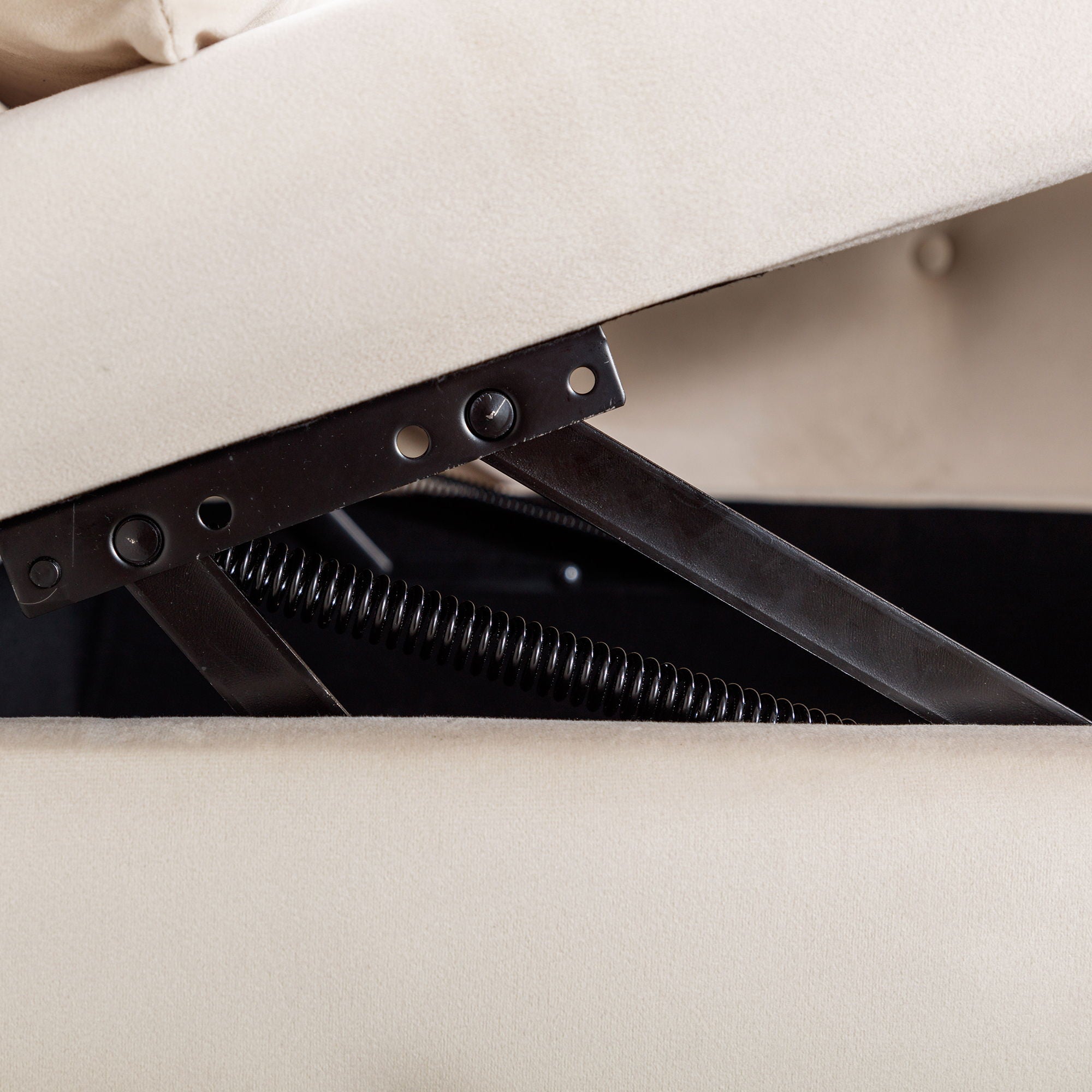 Chaise Lounge Indoor, Lounge Chair For Bedroom With Storage & Pillow, Modern Upholstered Rolled Arm Chase Lounge For Sleeping With Nailhead Trim For Living Room Bedroom Office