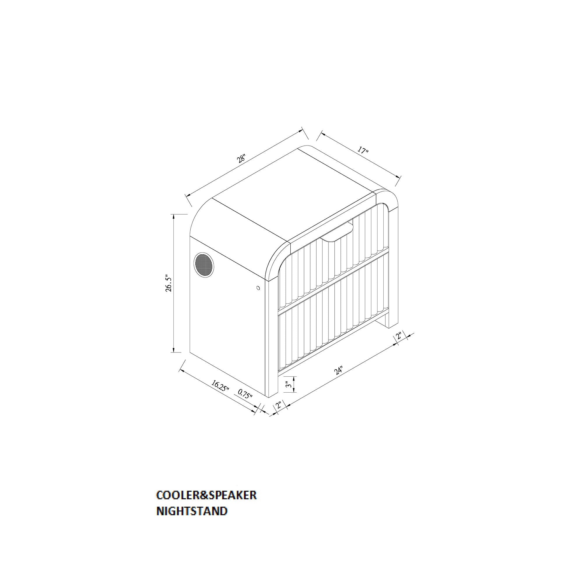 Beverly - 5 Piece Bedroom Set With Cooler
