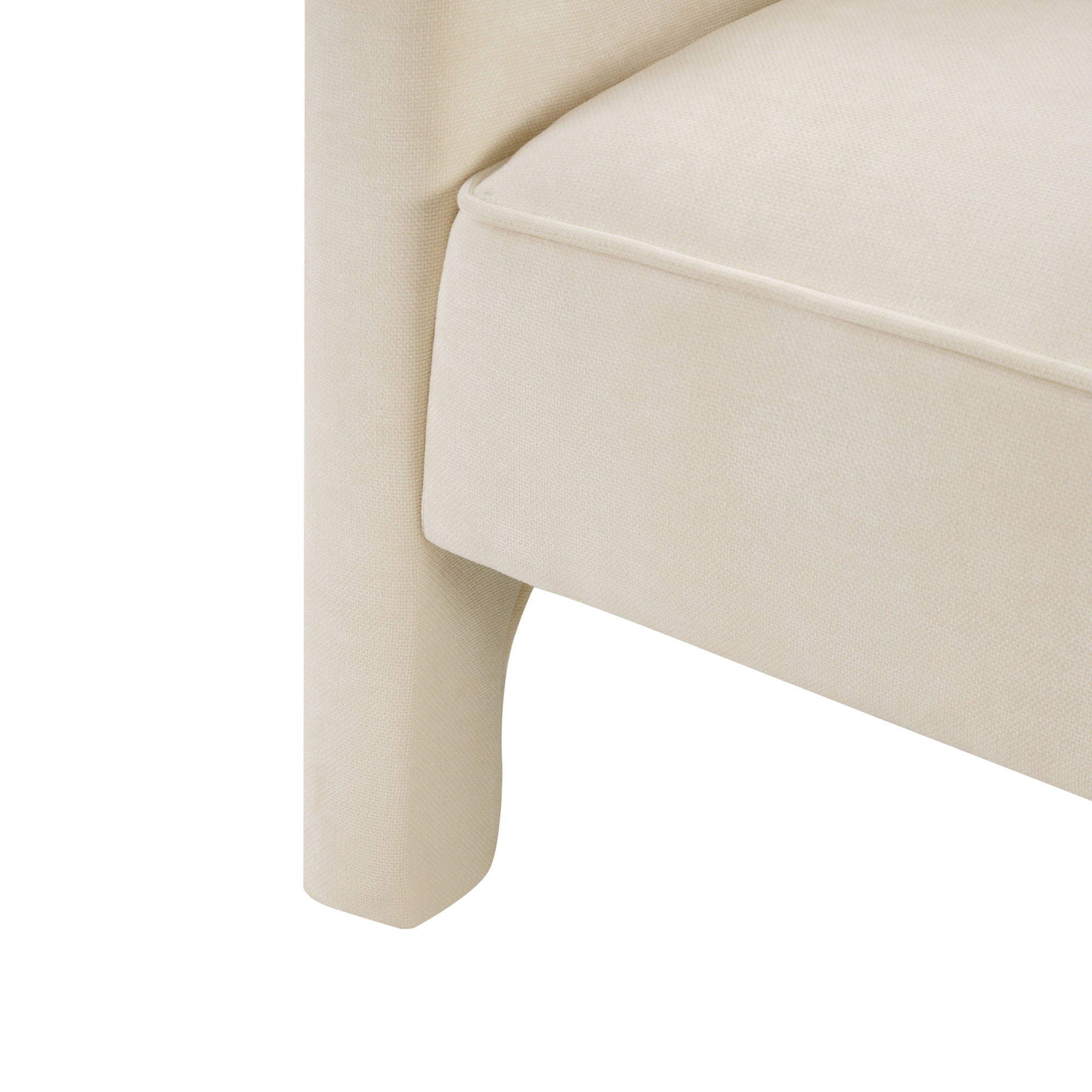 Barrel Accent Chair With Enclosed Arms