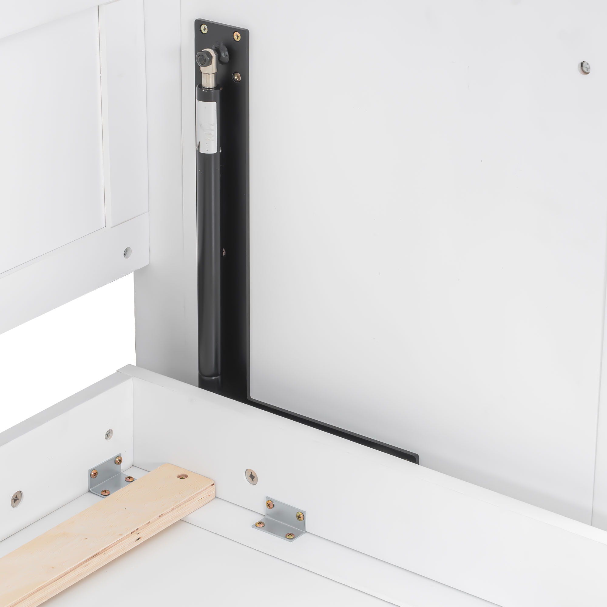 Murphy Bed With Desk, LED Lights And USB Charging Station