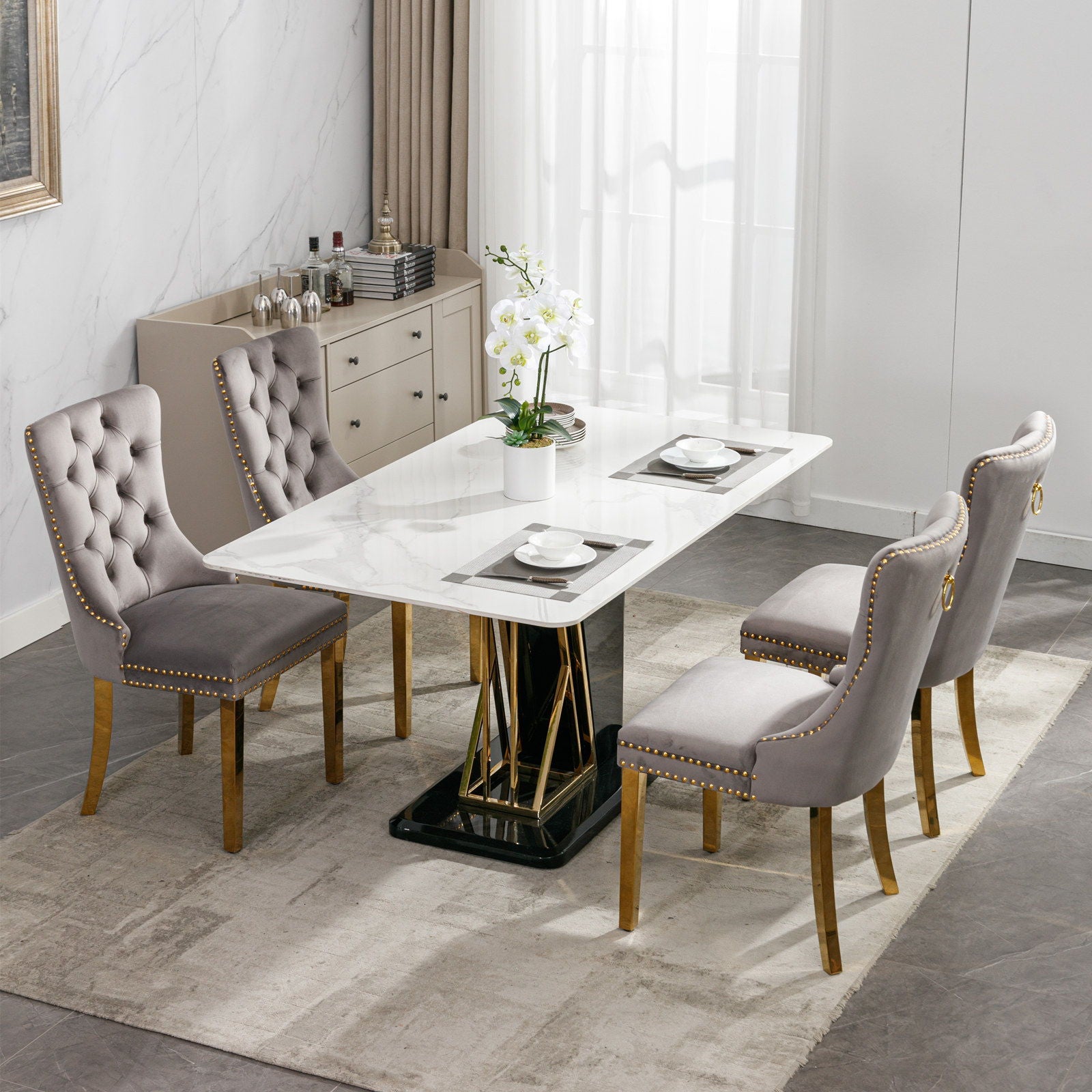 Nikki - Modern, High-End Tufted Dining Chair (Set of 2)