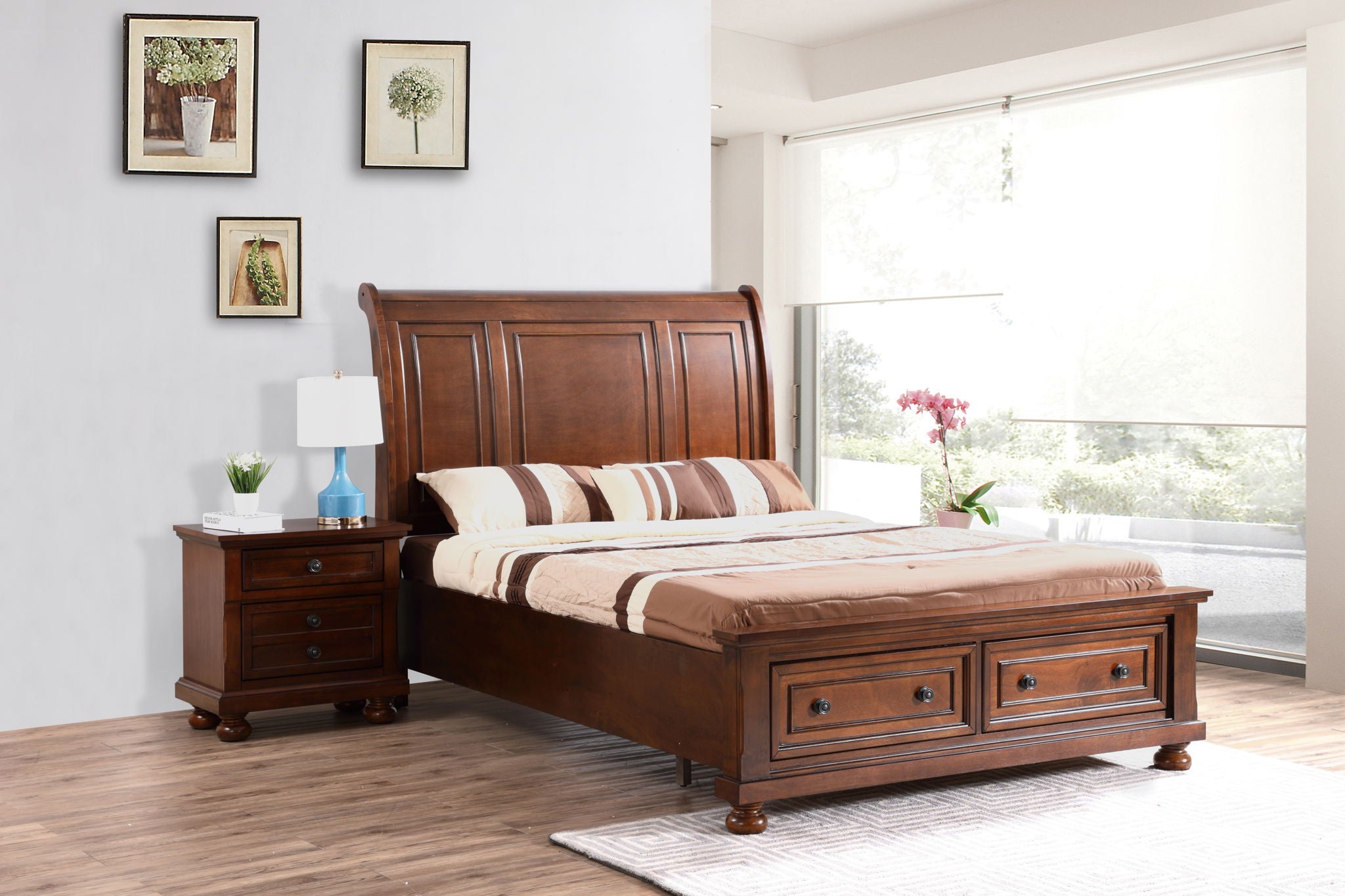 Stunning Sleigh Bed Design<