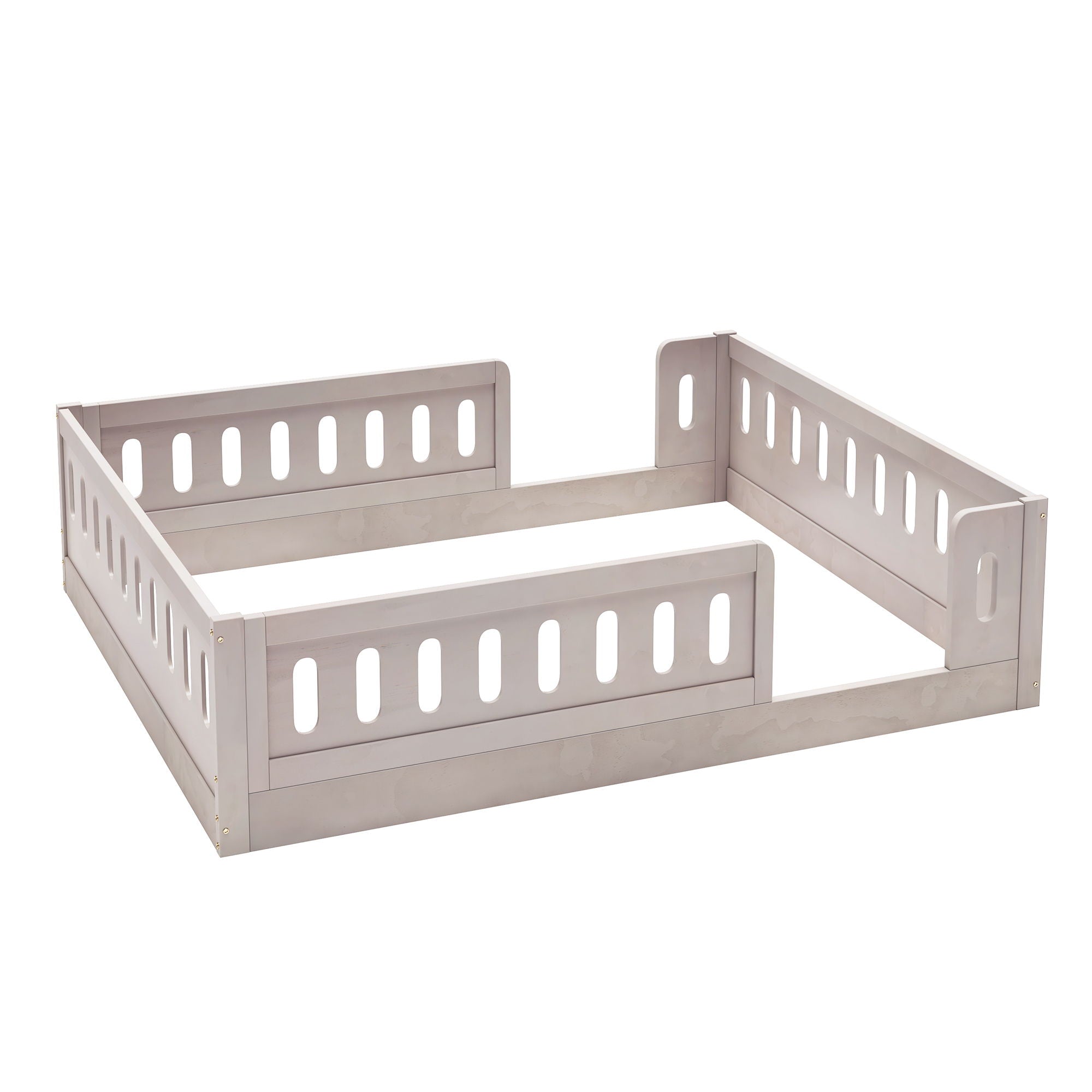 Platform Bed With Guardrail