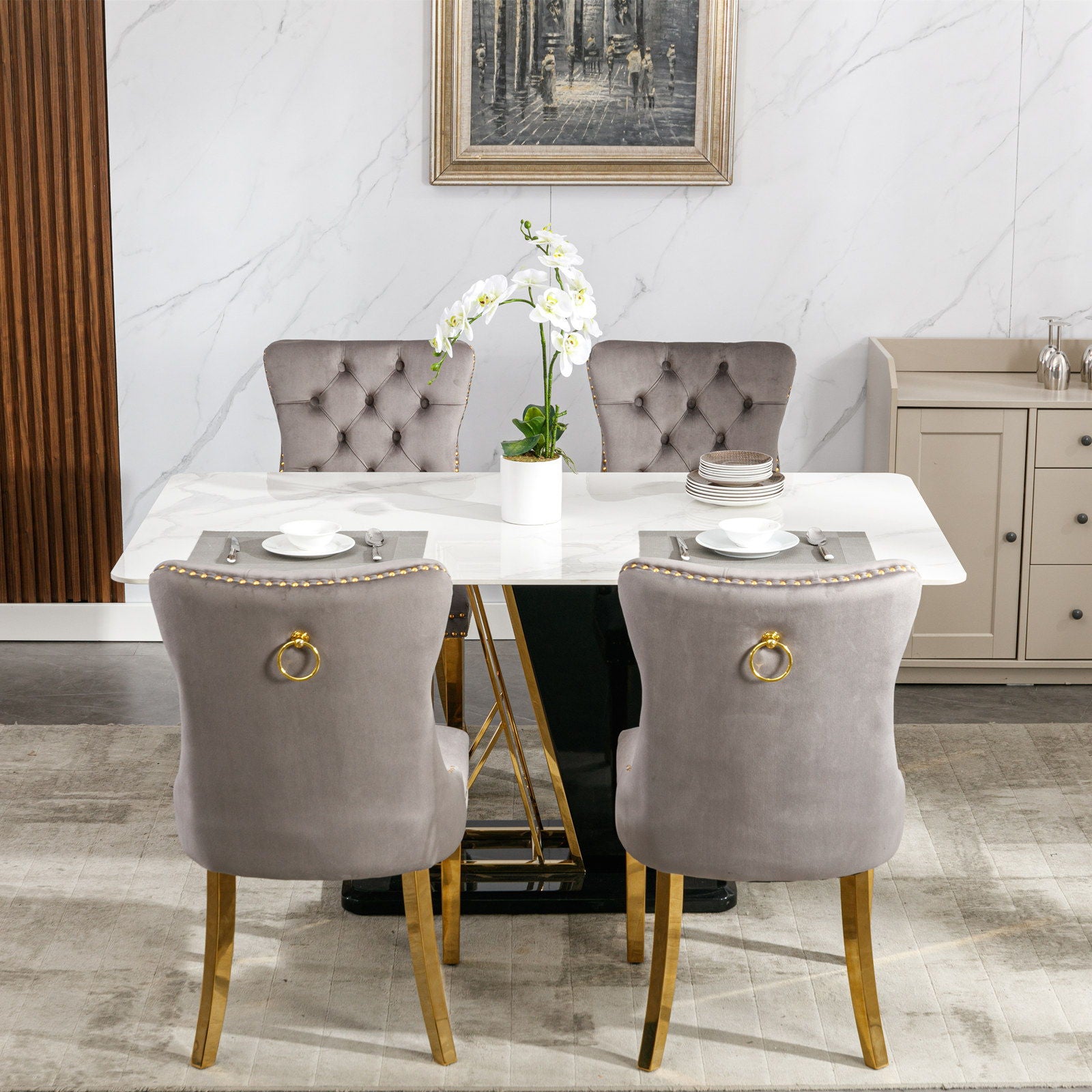 Nikki - Modern, High-End Tufted Dining Chair (Set of 2)