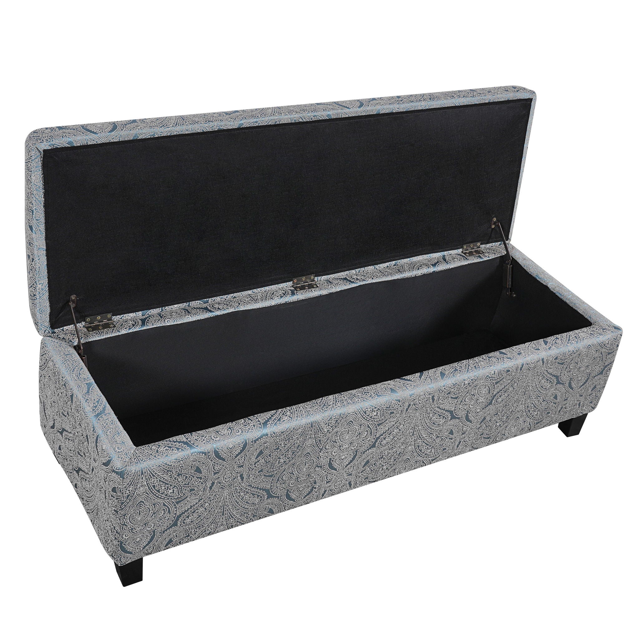 Indoor Storage Ottoman Bench With Hidden Storage - Pattern