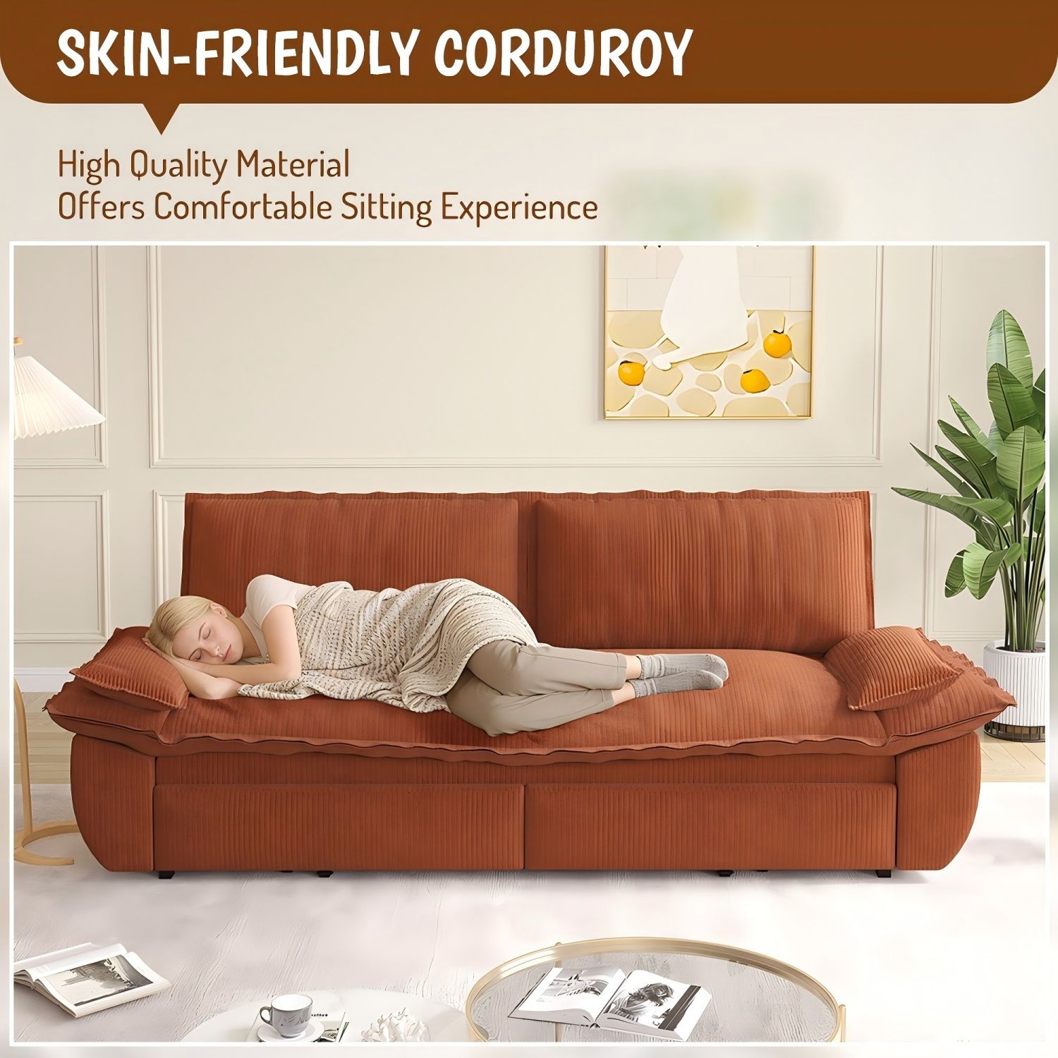 Queen Pull Out Bed, 3 In 1 Convertible Sleeper Sofa