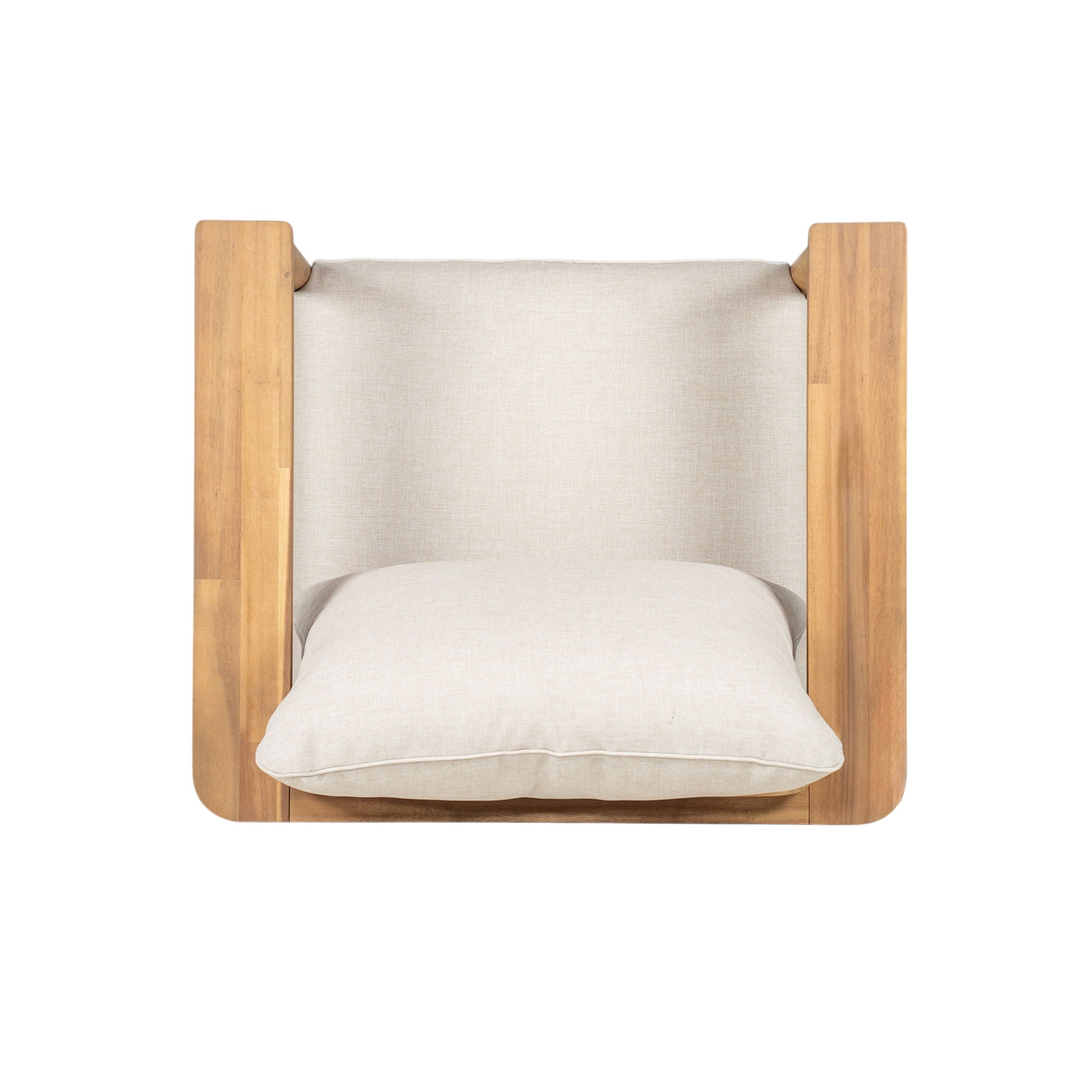 Terassi - Outdoor Lounge Chair (Set of 2) With Cushions - Beige / Light Teak