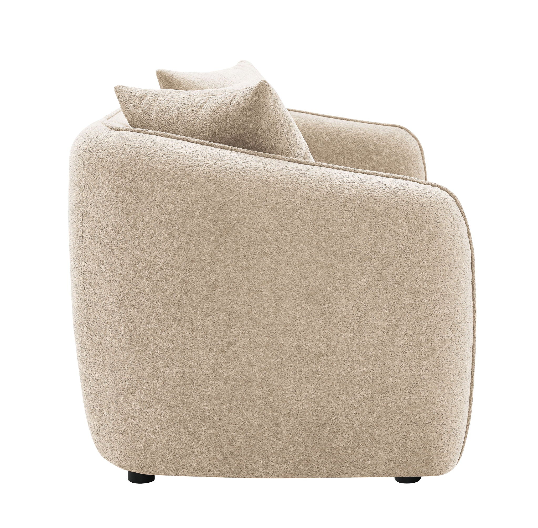Keith - Sofa With 3 Matching Color Toss Pillows