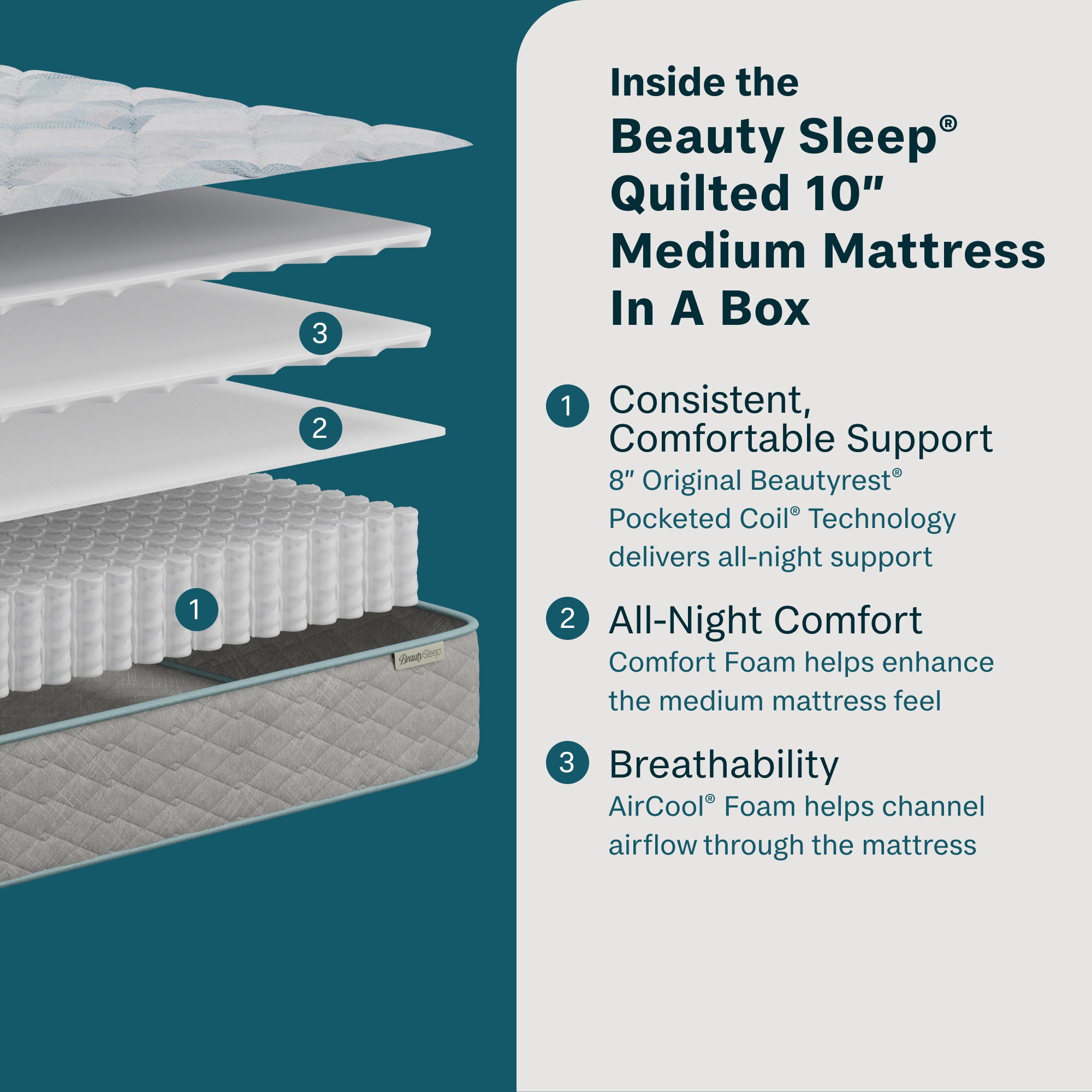 Soothing Nights - 10" Medium Mattress In A Box