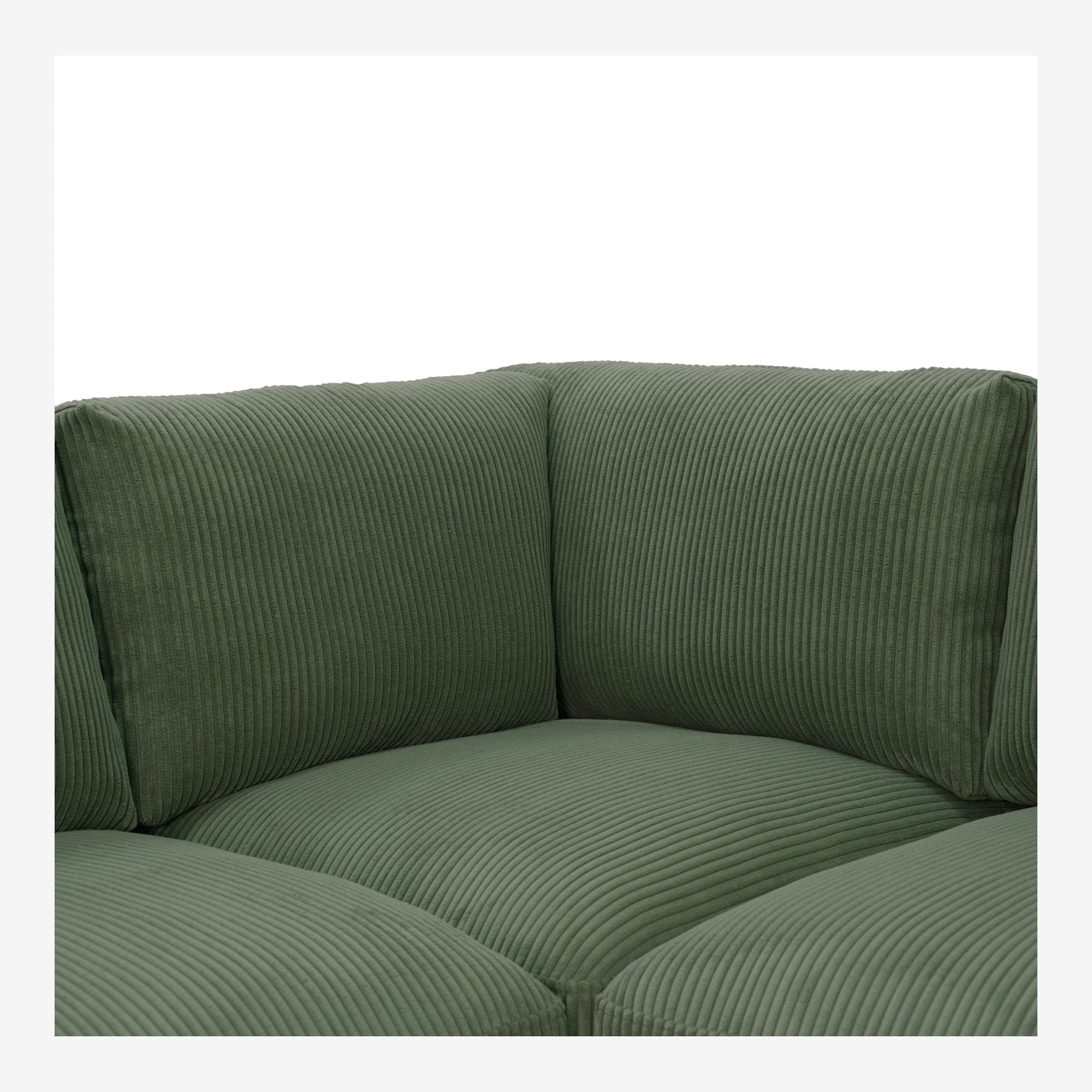 Reversible Modular Sectional With Custom Configuration And Premium Upholstery - Dark Green