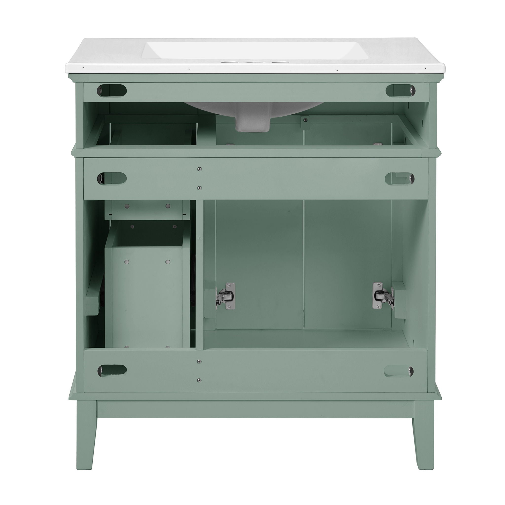 Modern Bathroom Vanity With Sink, Storage Cabinet, Soft Close Doors, Deep & Standard Drawers