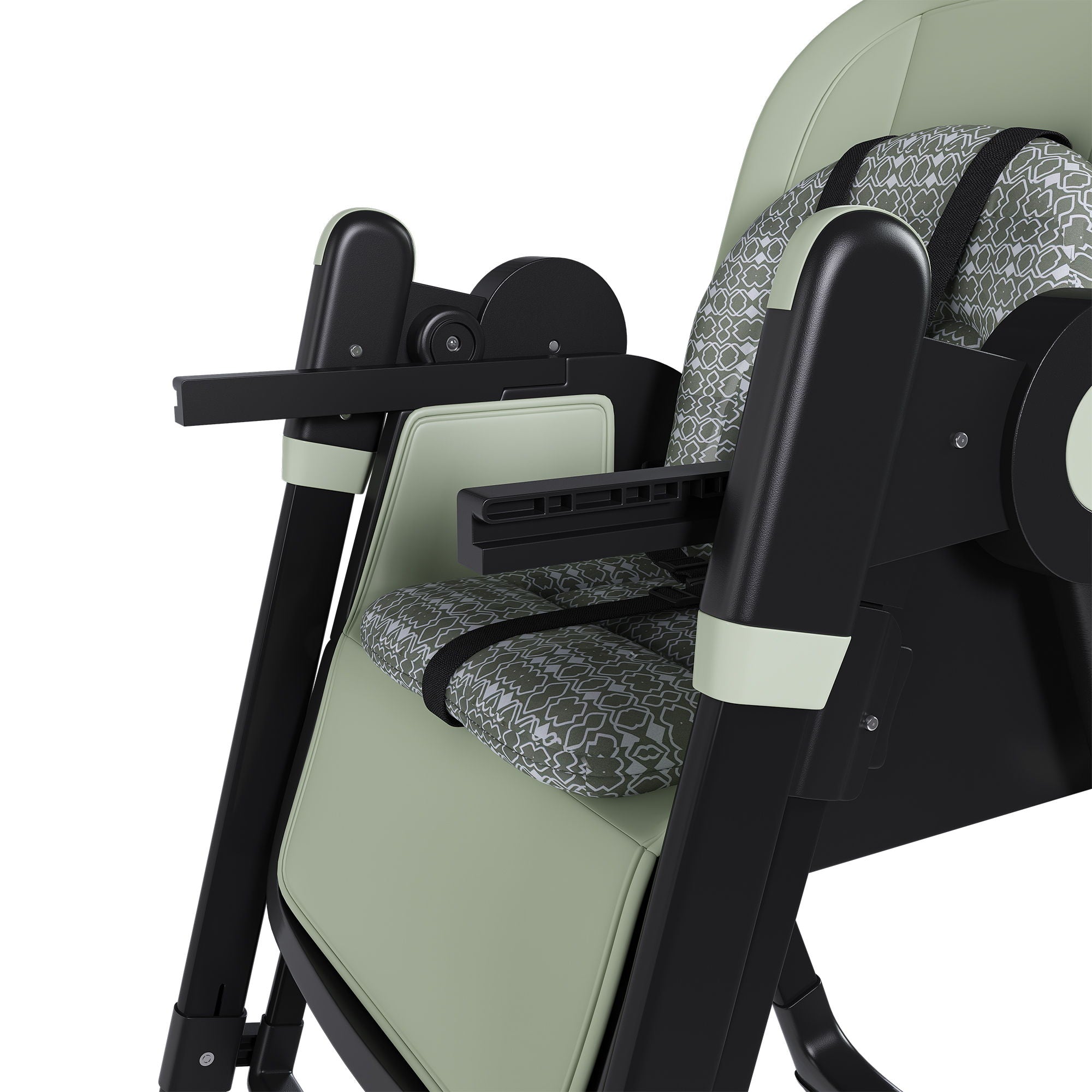Convertible Baby High Chair To Rocker With 5 Point Harness