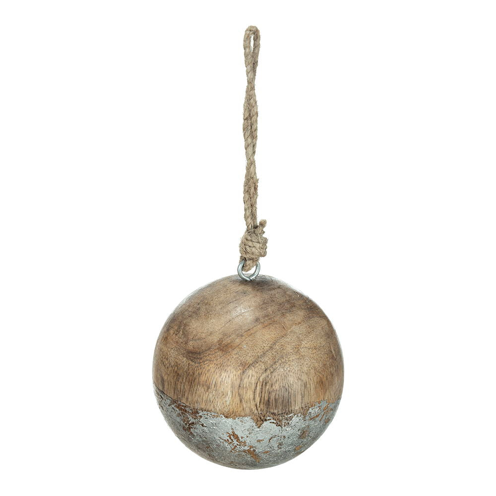 Christmas Ball Ornaments, Wood Decorative Hanging Ball Christmas Tree Ornaments For Holiday Party Decorations