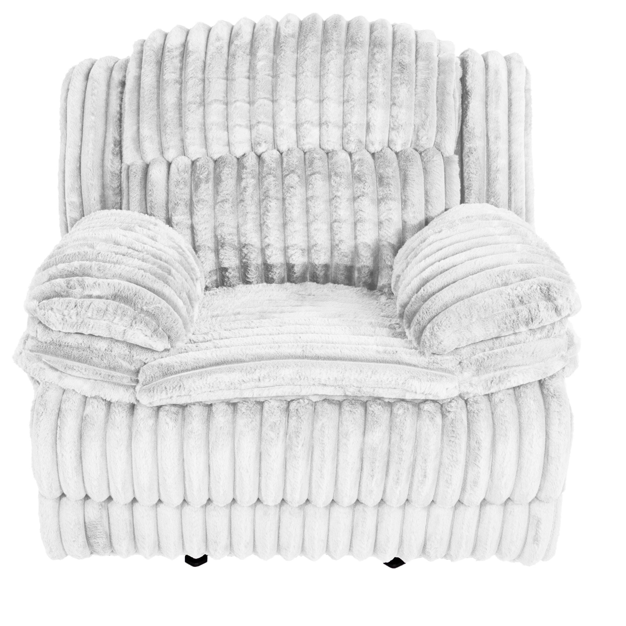 Contemporary Manual Motion Glider Recliner Chair With Padded Armrests And Smooth Rocking Function