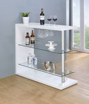 Prescott Rectangular Home Wine Table Black High Gloss