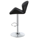 Berrington Upholstered Adjustable Bar Stool Grey (Set of 2)