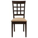 Gabriel Closed Back Dining Side Chair Cappuccino (Set of 2)