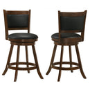 Broxton Upholstered Swivel Bar Chair Chestnut (Set of 2)