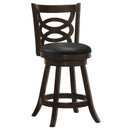 Calecita Wood Swivel Bar / Counter Stool Cappuccino (Set of 2)