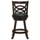 Calecita Wood Swivel Bar / Counter Stool Cappuccino (Set of 2)