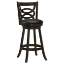 Calecita Wood Swivel Bar / Counter Stool Cappuccino (Set of 2)