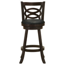 Calecita Wood Swivel Bar / Counter Stool Cappuccino (Set of 2)