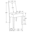 Spring Creek Upholstered Dining Chair Chocolate (Set of 2)