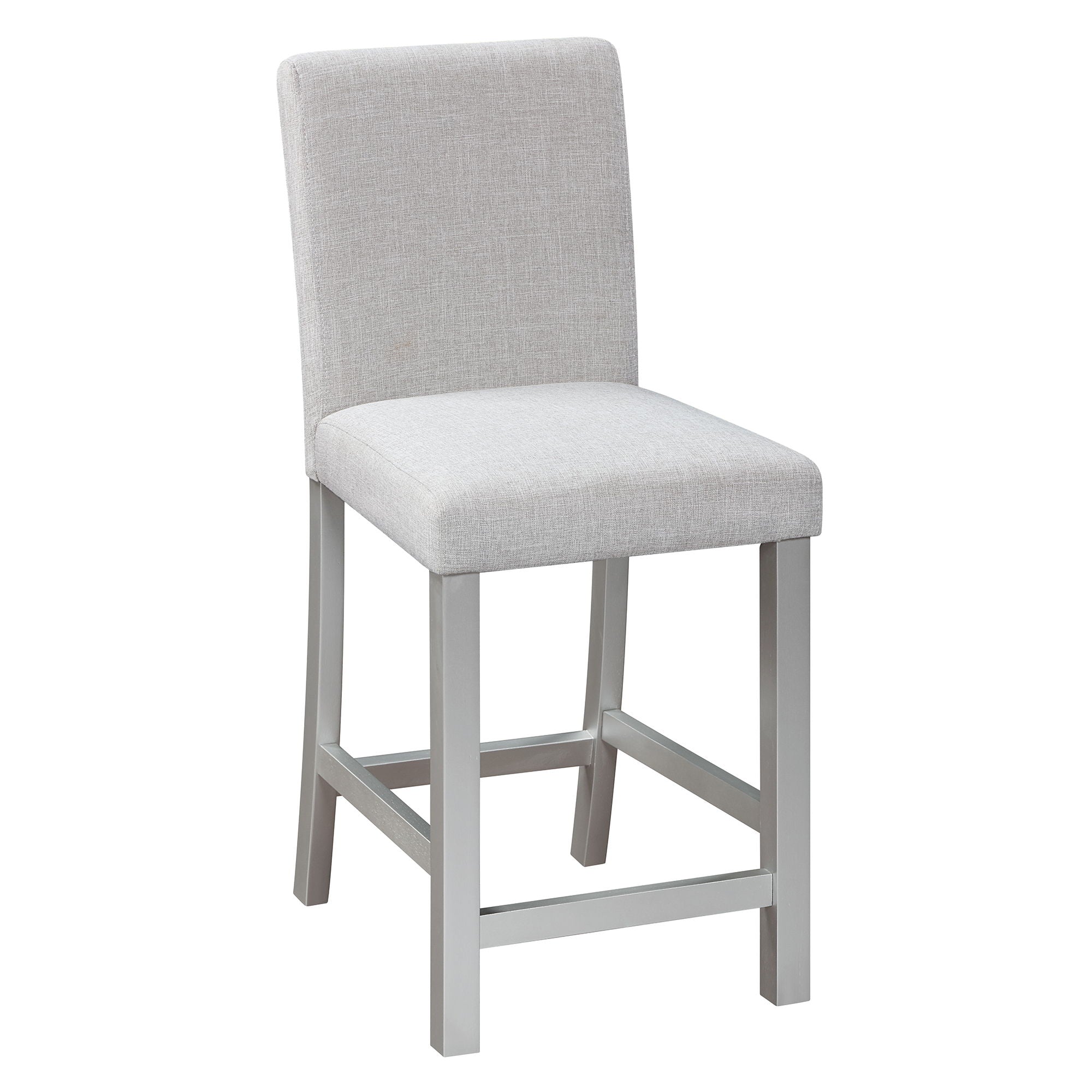 5 Piece Counter Height Table Set, Square Table And 4 Upholstered Chairs