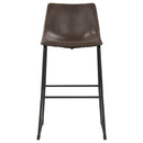 Michelle Upholstered Bar Chair Brown (Set of 2)