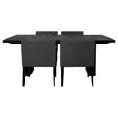 Catherine  Rectangular Dining Table Set Black