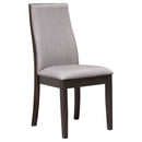 Spring Creek Upholstered Dining Chair Chocolate (Set of 2)
