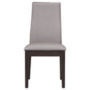 Spring Creek Upholstered Dining Chair Chocolate (Set of 2)