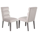 Carla Velvet Upholstered Dining Side Chair Ash (Set of 2)