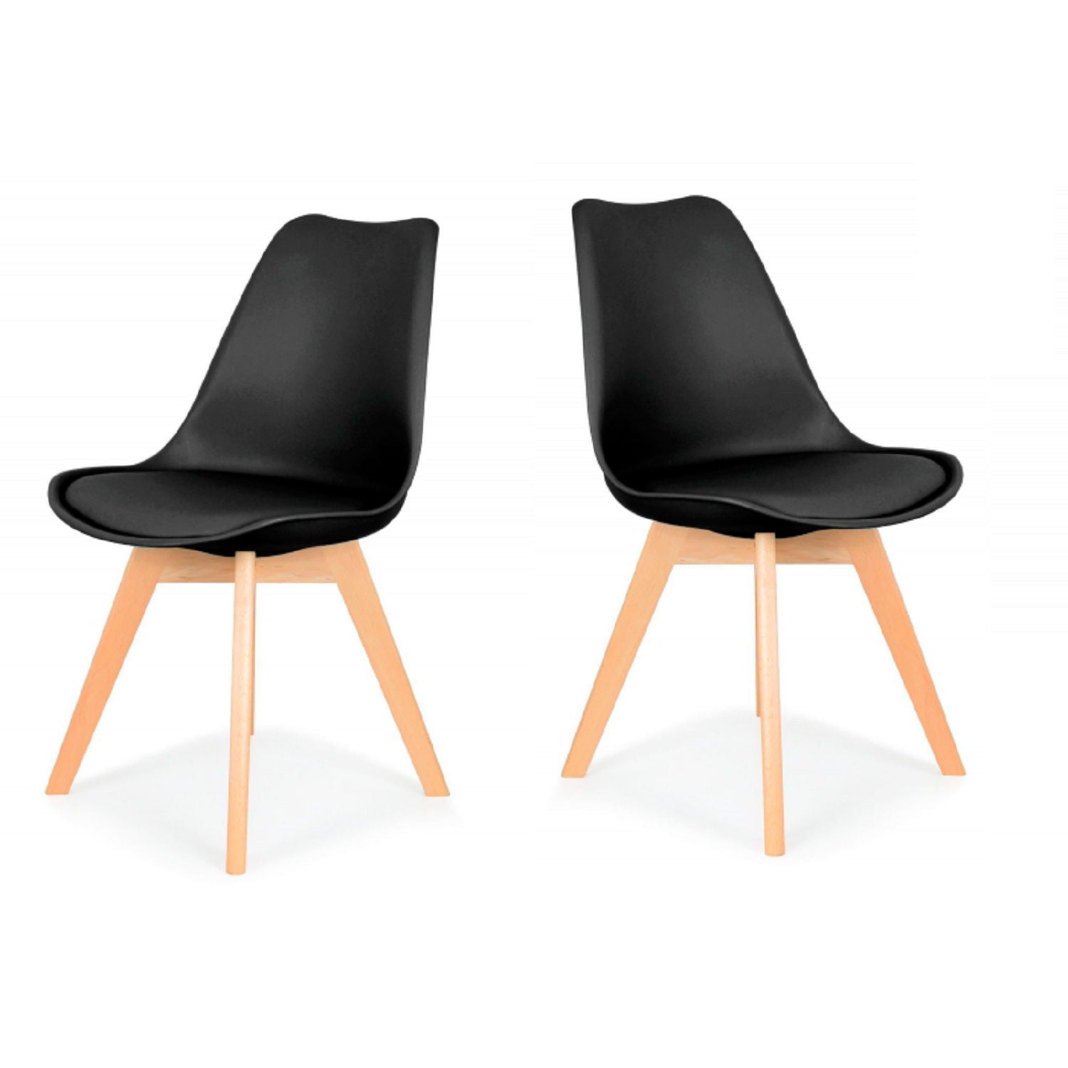 5 Piece Dining Set, Table & 4 Side Chairs, Kitchen Dining Room Furniture - Black